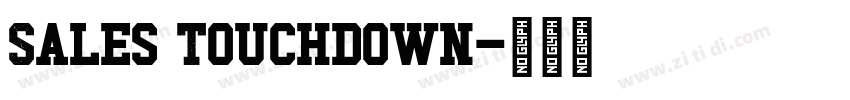 Sales Touchdown字体转换